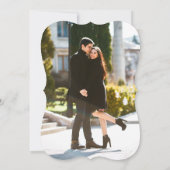 Invitation Moderne Élégante calligraphie Mariage Photo Retour (Dos)