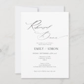 Invitation Moderne Élégante Répétition de Mariage Dîner Invit (Devant)