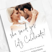 Invitation Moderne, Elle A Dit Oui Photo Overclame