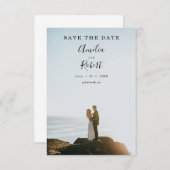 Invitation Moderne Enregistrer la date (Devant / Derrière)