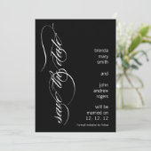 Invitation Moderne Enregistrer la date Annonce 5 x 7 pouces (Debout devant)