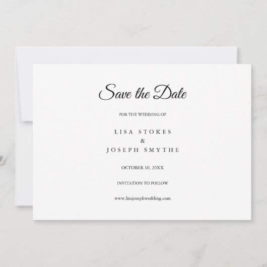 Invitation Moderne Enregistrer la date Calendrier Gold Love H (Dos)