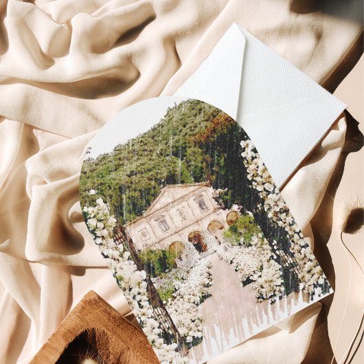 Invitation Moderne Enregistrer la date | Mariage noir blanc