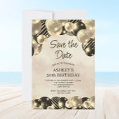 Invitation Moderne Enregistrer les ballons de date 30e annive