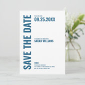 Invitation Moderne Enregistrer l'invitation de date (Debout devant)