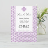 Invitation Moderne Épargne-Date de Motif Marocain (Debout devant)