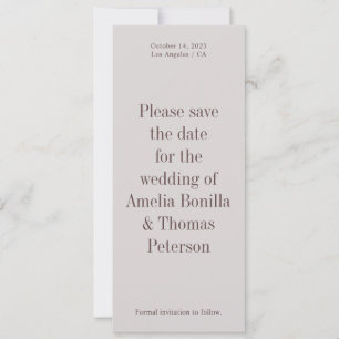Invitation moderne et audacieuse pour annoncer la