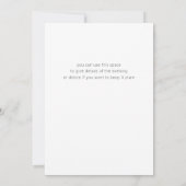 Invitation moderne et audacieuse pour une soirée d (Dos)
