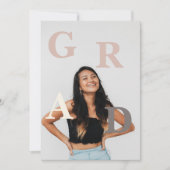 Invitation Moderne et branché Diplôme photo Décontracté (Devant)