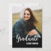 Invitation Moderne et branché Diplôme photo Décontracté (Devant)