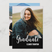 Invitation Moderne et branché Diplôme photo Décontracté (Devant / Derrière)