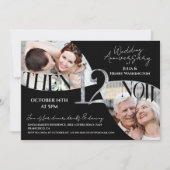 Invitation Moderne et Chic 12e Anniversaire de Mariage (Devant)