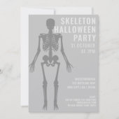 Invitation moderne et effrayante de fête d'Hallowe (Devant)