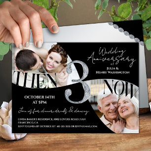 Invitation Moderne et élégant 3e anniversaire de mariage