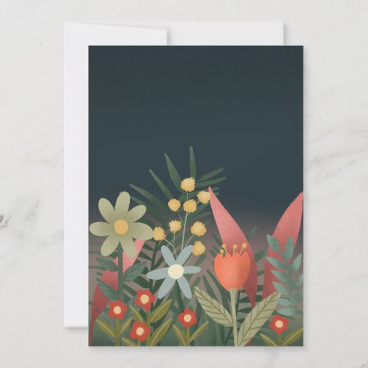 Invitation Moderne et élégant 50 et fabuleux Birthday Invita (Dos)