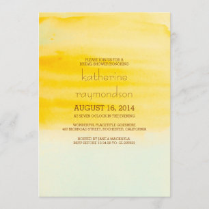 Invitation moderne et élégante de baby shower aqua
