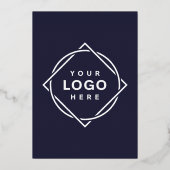 Invitation moderne et élégante en feuille métalliq (Verso)