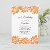 Invitation moderne et florale de fête (Debout devant)
