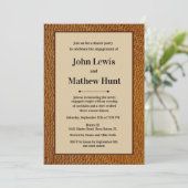 Invitation moderne et masculine pour une fête de f (Debout devant)