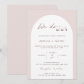 Invitation moderne et minimaliste de renouvellemen (Devant / Derrière)