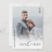 Invitation Moderne et Simple de Sauvegarde de Date (Devant)