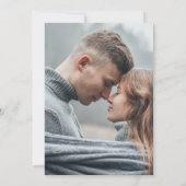 Invitation Moderne et Simple de Sauvegarde de Date (Dos)