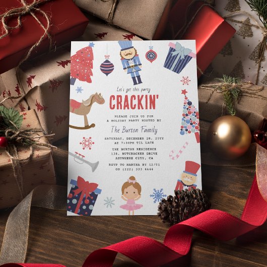 Invitation Moderne Faisons en sorte que cette fête craque pou