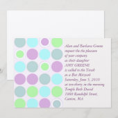 Invitation moderne faite sur commande de bat (Devant / Derrière)