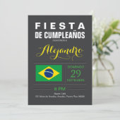 Invitation Moderne : Fête Brésil (Debout devant)