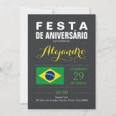 Invitation Moderne : Fête Brésil (Devant)