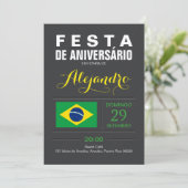 Invitation Moderne : Fête Brésil (Debout devant)