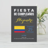 Invitation Moderne : Fête Colombie (Debout devant)