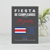 Invitation Moderne : Fête Costa Rica (Debout devant)