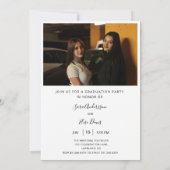 Invitation Moderne fête de graduation à deux personnes - Clas (Dos)