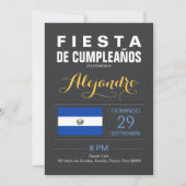 Invitation Moderne : Fête El Salvador (Devant)