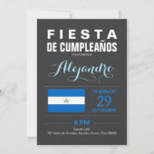 Invitation Moderne : Fête Nicaragua (Devant)