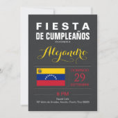 Invitation Moderne : Fête Venezuela (Devant)