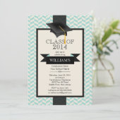 Invitation moderne formelle de fête de remise des (Debout devant)