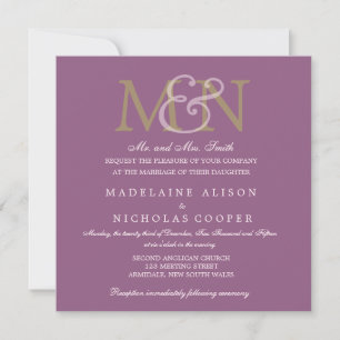 Invitation moderne fuchsia antique fait sur