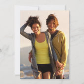 Invitation Moderne Fun Blue Comic Book Mariage photo (Dos)