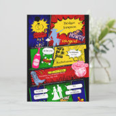 Invitation moderne fun rétro bachelorette cowgirl (Debout devant)