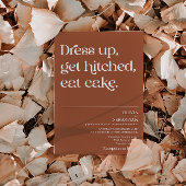 Invitation Moderne Funny minima de typographie Mariage en ter