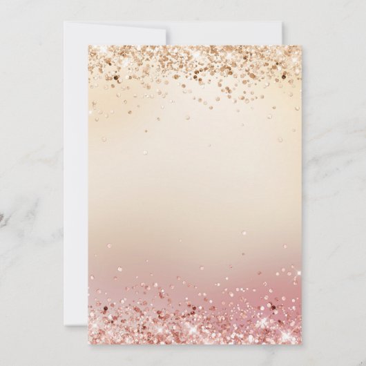 Invitation Moderne, Glitter Bride to be (Dos)