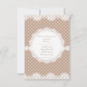 INVITATION MODERNE GOLD SPOT ENGAGEMENT PARTI RSVP (Dos)