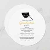 Invitation Moderne Grad 2025 Simple Graduation Party (Devant / Derrière)