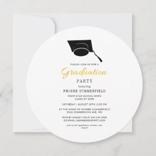 Invitation Moderne Grad 2025 Simple Graduation Party