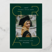 Invitation Moderne Grad Foil (Recto)