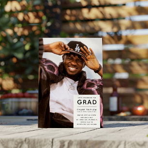Invitation Moderne GRAD Photo Graduation Party