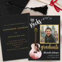 Moderne Graduate Photo Cool Music Graduation Party