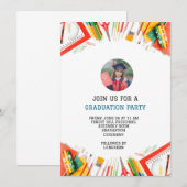 Invitation moderne graduation enfants préscolaire (Devant / Derrière)